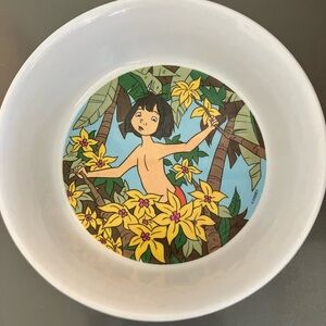 Vintage 90s Disney Jungle Book melamine bowl - Zak Designs - Mowgli Collectible
